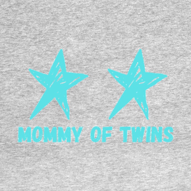 Mommy, mother t-short, twins, stars by Olivka Maestro